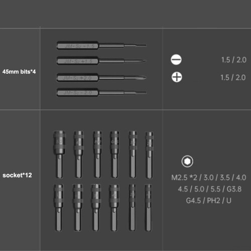 Multipurpose ratchet screwdriver set with magnetic tips for precision work 1
