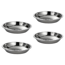 4 Stück Servierschalen, runde Saucenschalen, flache Teller,-13cm