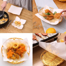 Pack of 50 OilAbsorbing Paper Sheets for Fried Foods, Healthy Diet