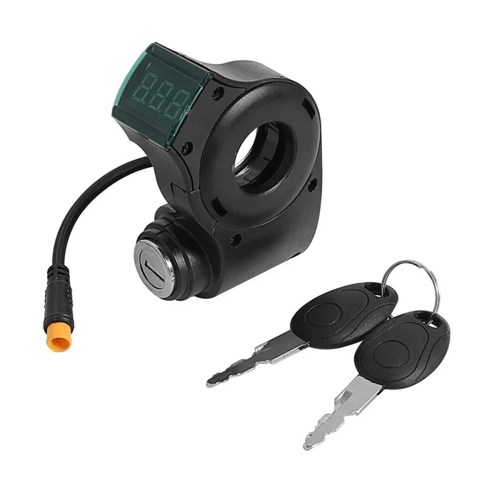 Security Lock Thumb Throttle Ignition Lock Key Fit M4 Fit M365 EScooter Voltage Display 3Pin Switch-image-OPC-PNMTD2G-NEW