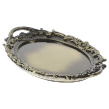 2Stk Tablett Für Puppenhaus Dekoratives Präsentationstablett