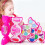 4Sets Make-Up Set Voor Kinderen Rood Wateroplosbaar Speelgoed 11