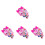 4Sets Make-Up Set Voor Kinderen Rood Wateroplosbaar Speelgoed 2