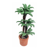 3 Teile Mini Pflanze 1/12 Holztopf Mit Pferde Modell