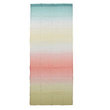 Decorative Gradient Sheer Curtain Set, Refreshing Privacy Panels for Windows Doors, Light Filtering Fabric for Bedroom Dining Room with Natural Green