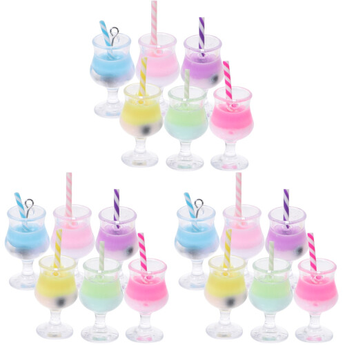 18Stk Bubble Tea Modell, Kunststoff, Mini 1