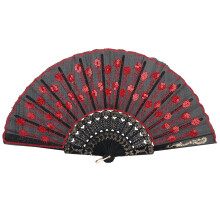Ventilador portátil com design elegante, ferramenta de resfriamento dobrável para acessórios de fantasia e apresentações de palco, conjunto de