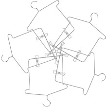 10 Sets Kleiderbügel Für Puppenkleidung Mit Clip