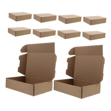 Pack of 20 Kraft Paper Cardboard Boxes, Small Shipping Boxes, Brown