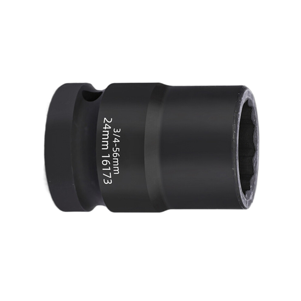 Compact And Portable 3/4Inch Drive 12 Point Impact Socket-24Mm 7696001039076