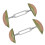 2-teiliger Schuhformer, Schuhspanner, Schuhexpander,-Avocadogrün 1