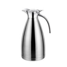 Teapot Stainless Steel Vacuum Thermos Kettle 2000ml Silver Household Use