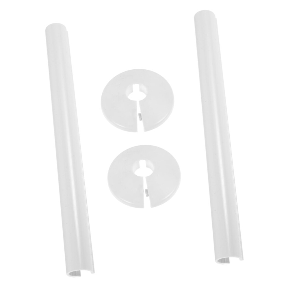 2 Sentences Pipe Cover Partial Decorative Rosette Collars For Radiator Pipes Easy Tallation Robust Plastic Materials To Cover Unsightly Pipes 9001264167899