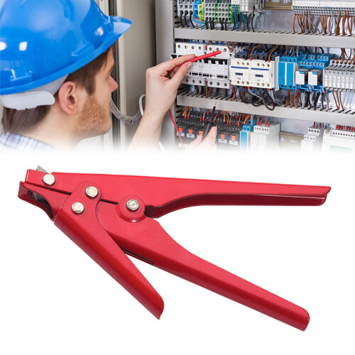 Cable Tie Guns Tensioning and Cutting Tool for Plastic-Red 2