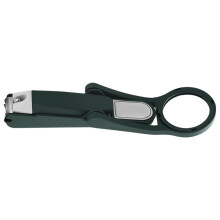 Nail Clippers with Magnifyings Glass Anti-splash-Dark green