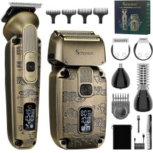 Foil Shavers for Men Beard Trimmer Electric Razor for Men Bald Head Hair Shaving Kit Cordless Waterproof