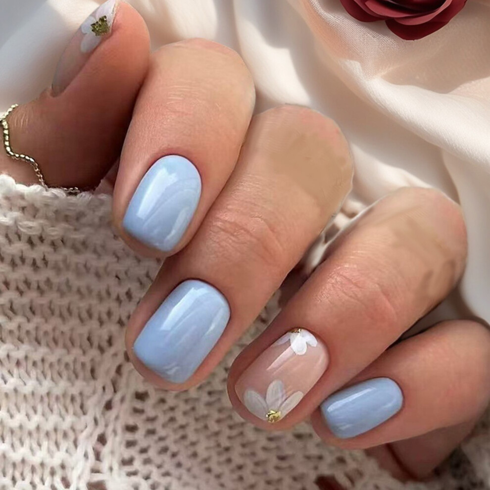 French Tips Fake Nail Glossy Designs False Nail,Artificial Nail
