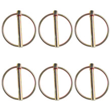 Sicherungsstift mit Ring, hochbelastbarer Sicherungsstift für Anhänger, Boote, Kajaks, Kanus, Traktoren, Pferdeanhänger, verzinkter,