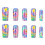 24x Gradient Press On Nail Stars Acrylic Nail Long False Nail 5