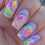 24x Gradient Press On Nail Stars Acrylic Nail Long False Nail 2