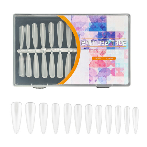 Soft Gel Nail Tips Almond/Stilettos Full-Long pointed type