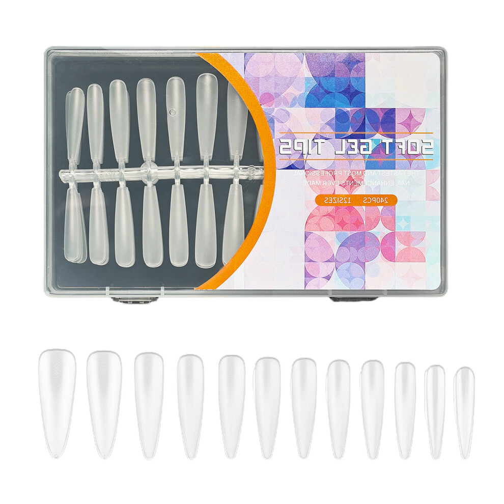 Soft Gel Nail Tips Almond/Stilettos Full-Long pointed type