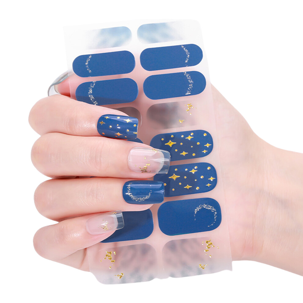 Gradient Nails Polish Sticker French Tip Gels Nail Strips-0826