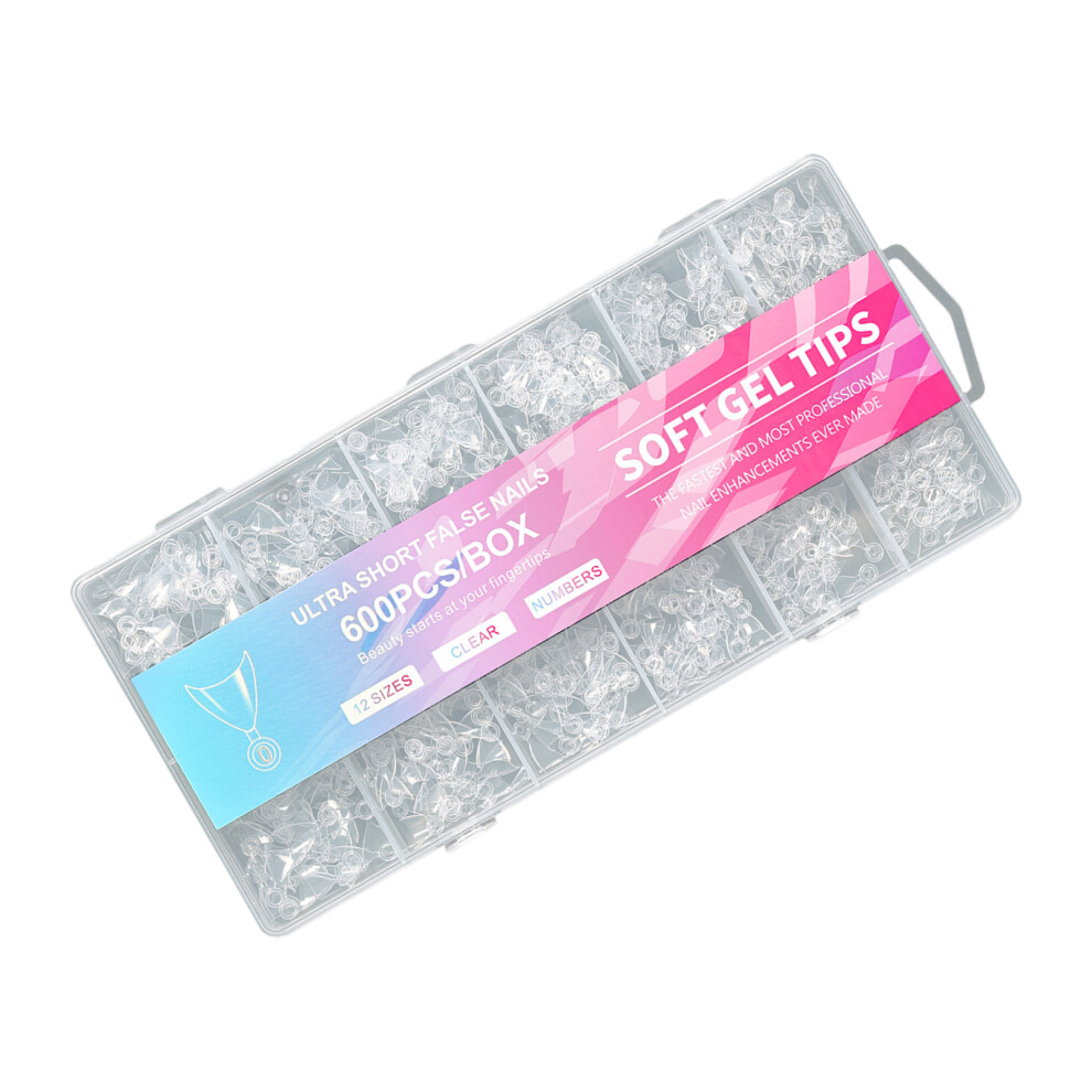 600pcs Short Half Cover Nail Tips Offering A Natural Look-01