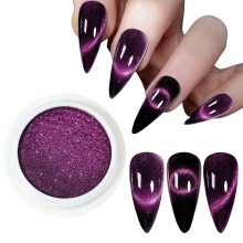 9D Cats Eye Nagelpulver Magnetpulver Nail Art Pulver Nägel-9