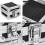 Nail Drill Bit Holder Display Organizer Case Nail-Silver 5