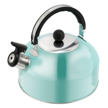 1.8L Whistling Kettle Stainless Steel Tea Kettle Electric And Gas Compatible Sky Blue MultiUse For Home And Office