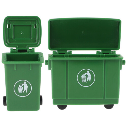 10 Stuks Mini Prullenbak Sorteerprullenbak Miniatuur 2