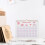 Minimalist Wandkalender 2026: Maandelijkse Engelse Kalender Met Ringband 6