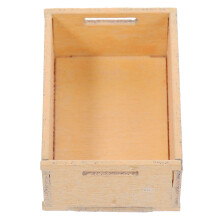 4Stk Kleiner Holzaufbewahrungskorb Für Dollhouse Deko Zubehör