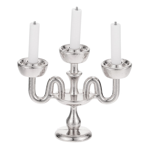 2Stk Silber Kerzenhalter Mini Modell