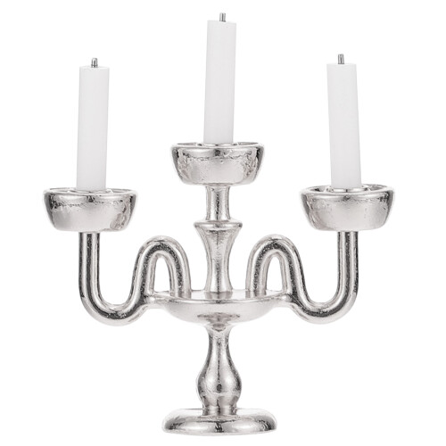 2Stk Silber Kerzenhalter Mini Modell 1
