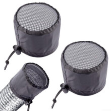 Grow Tents, Ventilation Cover, Duct Filter Net for Extractor Fan, Black Mesh (6')