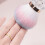 Nagelstaubbürste mit weichen Borsten und kristallförmigem-Rosa 5