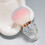Nagelstaubbürste mit weichen Borsten und kristallförmigem-Rosa 6