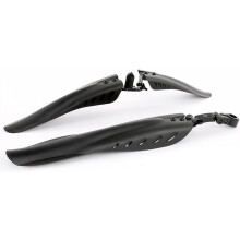 Garde-boue de vélo en polypropylène durable de haute qualité, universels, à couverture intégrale, épais et élargis, noirs (1 jeu)