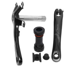 Fiets crankstel, mountainbike crankstel, ultralicht materiaal, zeer sterke aluminiumlegering, holle trapas, geschikt voor vouwfietsen, ergonomisch.