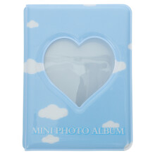 3St Mini Fotoalbum Mit Hohlem Herz Bildkarten Halter