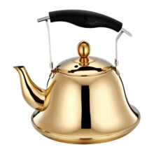 Whistle Tea Kettle For Stove 5L Gold 304 Stainless Steel Teapot For Tea And Coffee