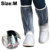 Copriscarpe resistenti e impermeabili con catarifrangente di sicurezza, riutilizzabili e portatili, con suola spessa in gomma antiscivolo per