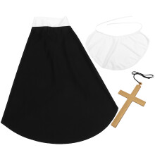 3 Sets Priester Cosplay Kopfumhüllung Halstuch Anhänger
