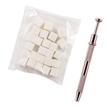 Omber Nagelbürste mit Greifstift,-2-teiliges goldenes Set