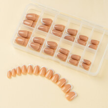 120x/boîte pointe française presse sur ongles-DFSSYGT03