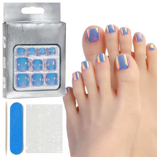 Faux ongles yeux de chat, couverture complète, pointes à-style5