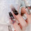 3D Nail Crystal Rhinestones,Flat Back Nail-Blue Purple Small 7