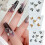 3D Nail Crystal Rhinestones,Flat Back Nail-Blue Purple Small 3